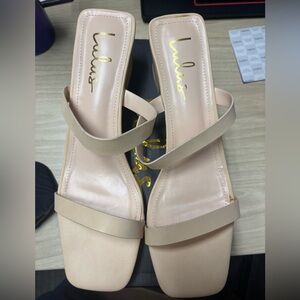 Lulu's Nude Strappy Heels